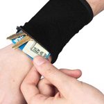 Dickin Sports Thick Solid Stretchy Credit Cards Keys Wrist Wallets .