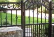 Decorative Wrought Iron Walk Gate | Iron garden gates, Iron gate .