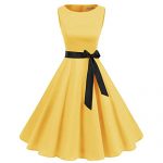 Vintage 1950 Yellow Dresses: Amazon.c
