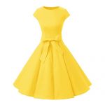 All Yellow Dress: Amazon.c