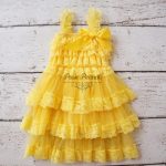 Flower Girl Dresses - Yellow Flower Girl Dress- Flower Girl Dress .