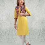 Yellow Color Silk Fabric Salwar Suit, Latest designer salwar suits .