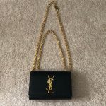 Yves Saint Laurent Bags | Ysl Small Long Chain Clutch Black And .