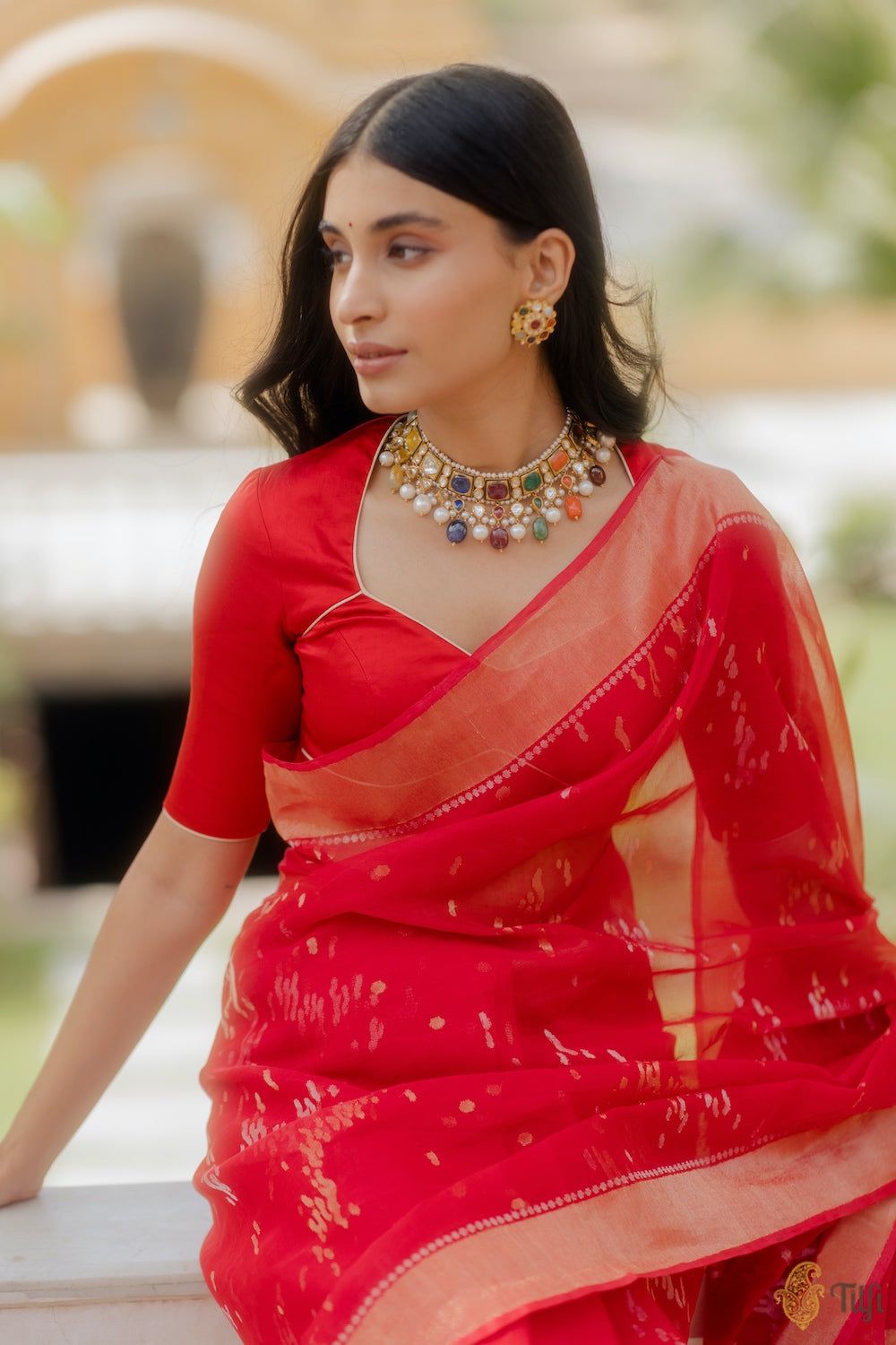 Ravishing in Red: Embracing the Allure of Red Blouse Designs