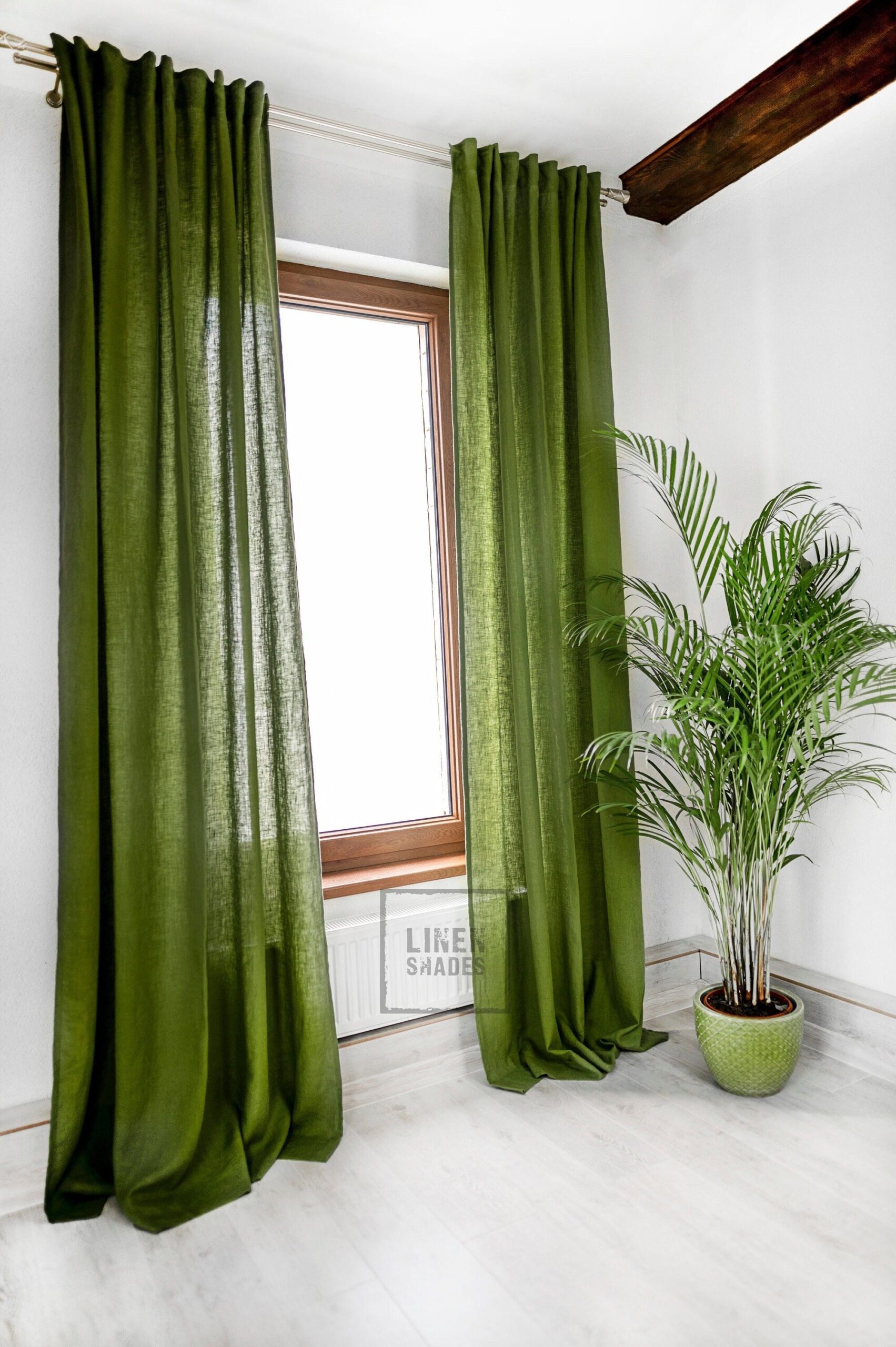 Stylish Privacy: Elevating Your Space with Green Curtains