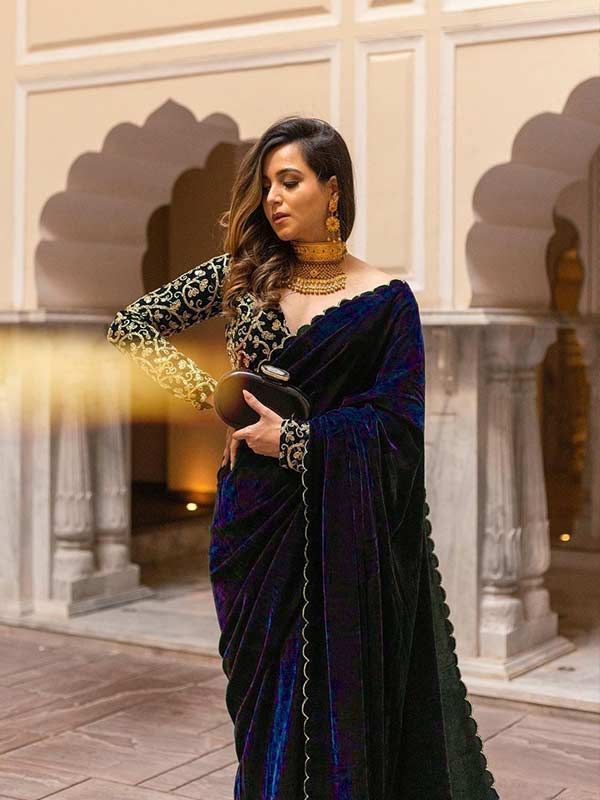 Luxurious Elegance: Elevating Your Look with Velvet Sarees