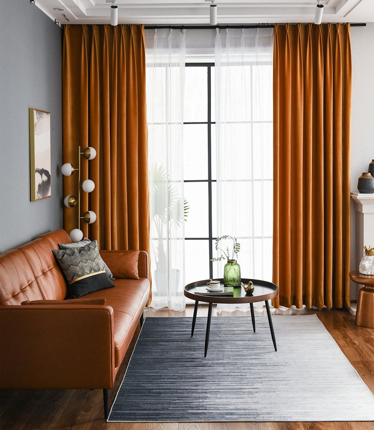 Vibrant Sophistication: Elevating Your Space with Orange Curtains