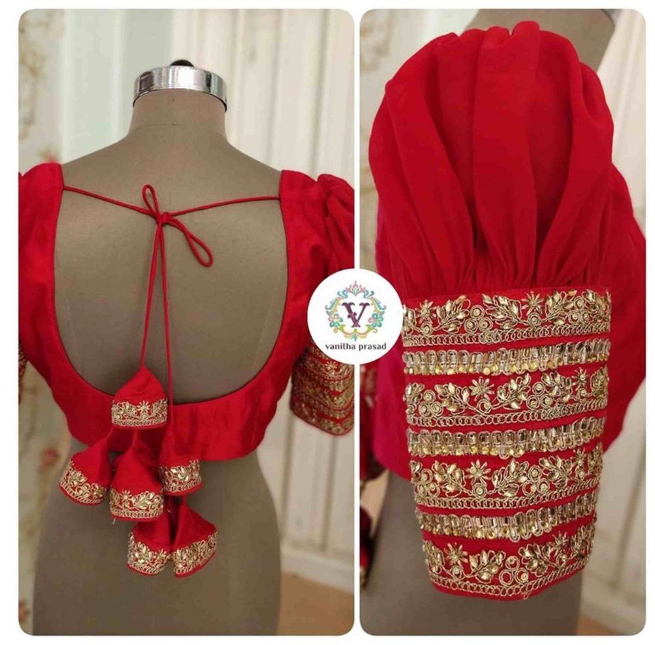 Red Blouse Designs
