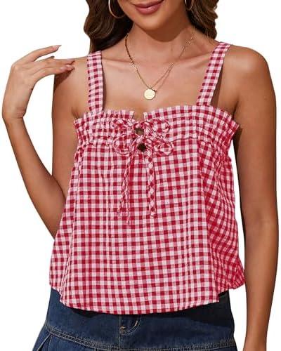 Exploring Summer Vibes with Adorable Gingham Tank Tops