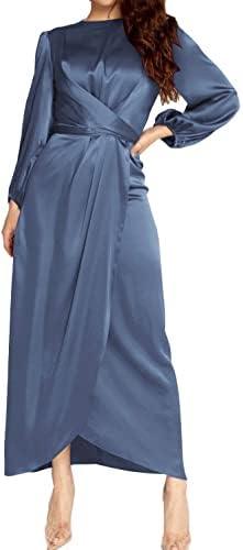 Elegant Backless Maxi Dress with High Slit for All Occasions