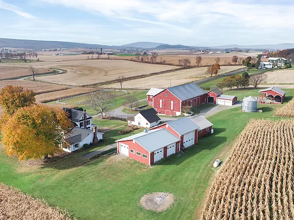 Exquisite 46-Acre Farm with Renovated 5-Bedroom Home and Ample Outbuildings