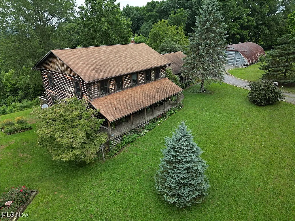 Rustic Mountain Log Home on 28 Acres – $665,000