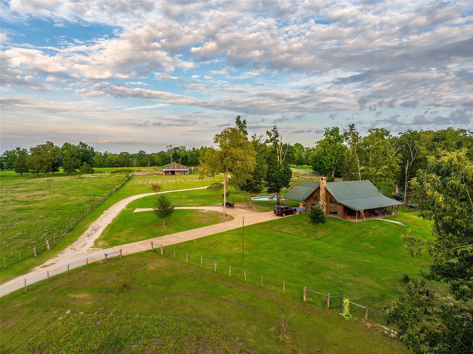 Rustic Log Cabin with 70 Acres of Land for Sale in Henderson, Texas