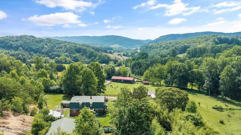 Rustic 2-Bedroom Log Home on 119 Acres with Farm Structures and Fruit Trees