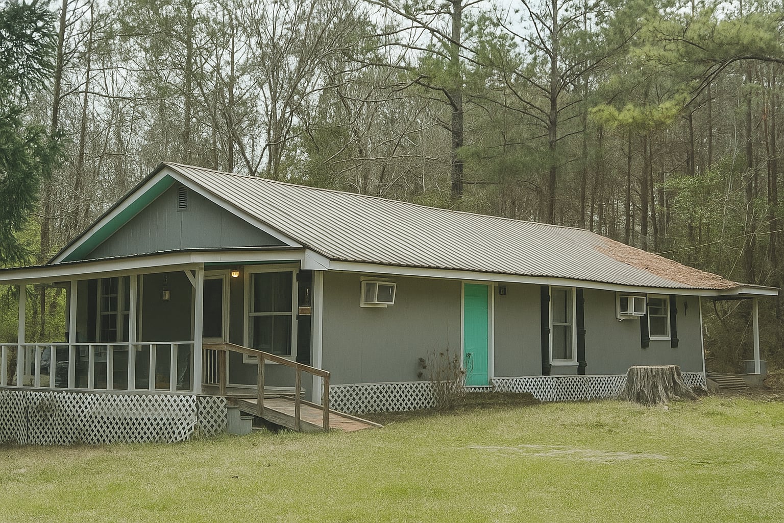 Country fixer-upper: 3 bed / 2 bath house with 9.4 acres