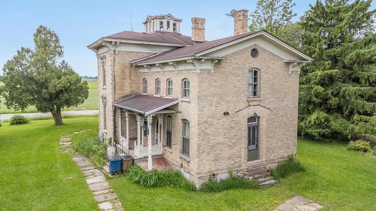 Historic Brick Farmhouse Offering Classic Charm on State Road 91, Oshkosh, WI