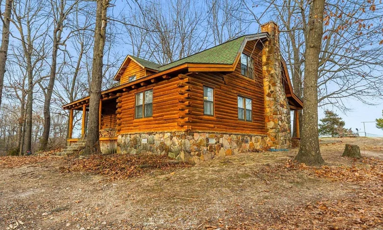 Genuine Log Home Retreat on 12 Unrestricted Acres