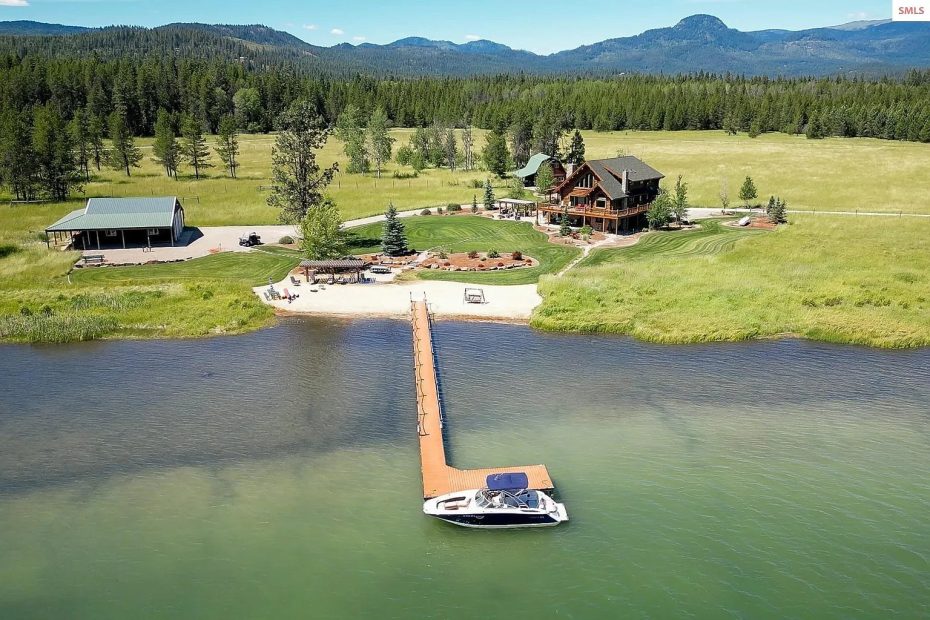 Rustic Log Home on 15.58 Acres in Sagle, Idaho