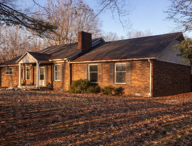 Brick Ranch Home with Spacious Yard in the Quiet Countryside of Marion, Kentucky