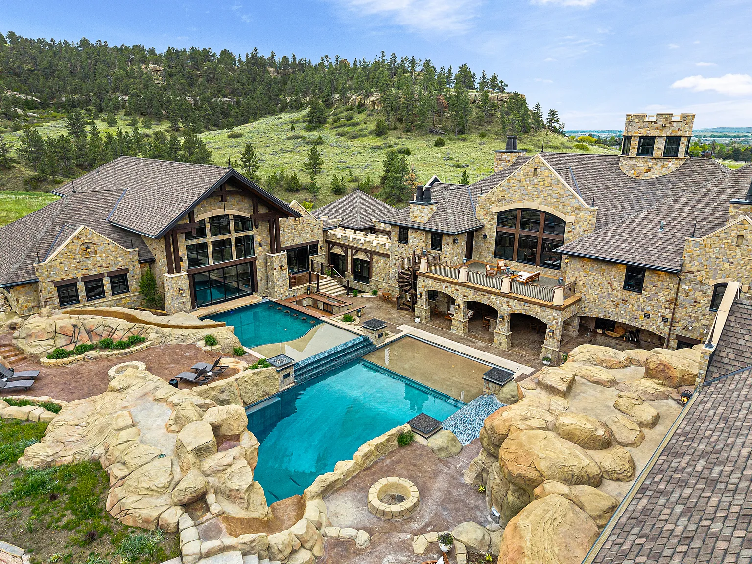 Montana Mountain Castle on 70 Acres