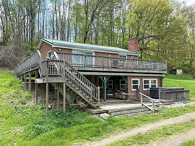 Private Country Home with Pond and Renovation Potential in Ford City, Pennsylvania